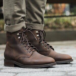 Thursday Boots Men's President Lace-Up Boots in Tobacco Size 10.5